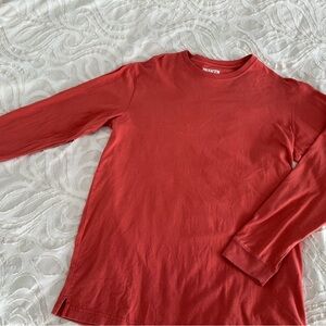 Woman’s Coral Red Long Sleeve Shirt